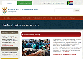 南非政府官方网站